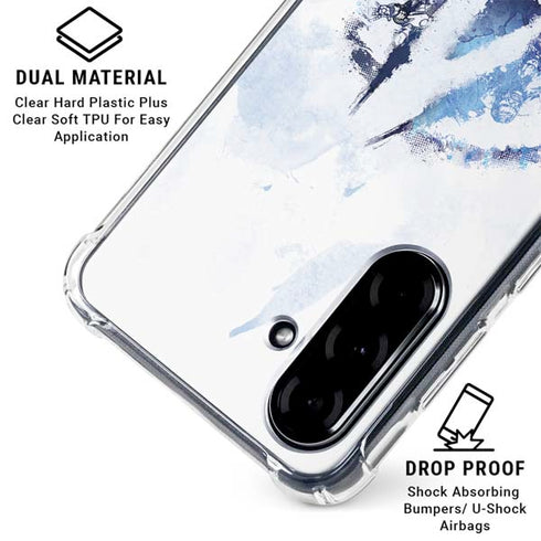 Marvel Avengers Blue Logo Galaxy A36 5G Clear Case
