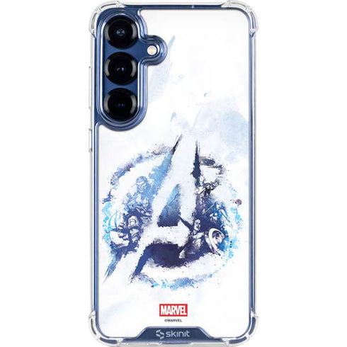 Marvel Avengers Blue Logo Galaxy S25 FE Clear Case