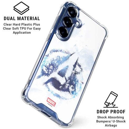 Marvel Avengers Blue Logo Galaxy S25 FE Clear Case