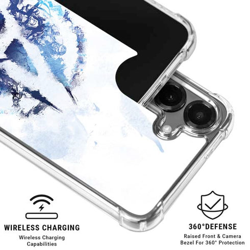 Marvel Avengers Blue Logo Galaxy S26 Plus Clear Case