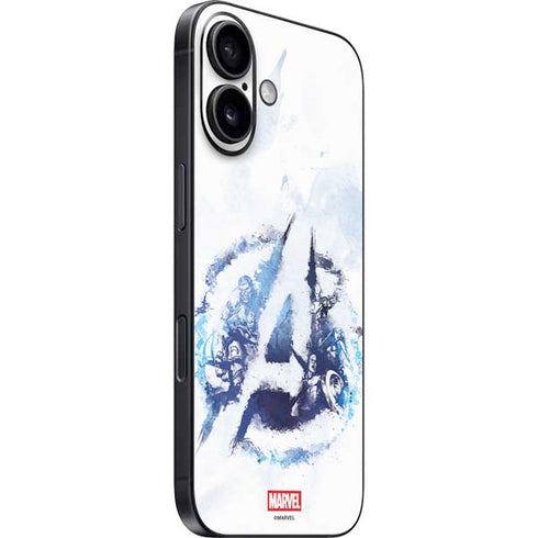Marvel Avengers Blue Logo iPhone 16 Plus Skin