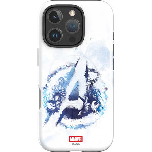 Marvel Avengers Blue Logo iPhone 16 Pro Magsafe Impact Case