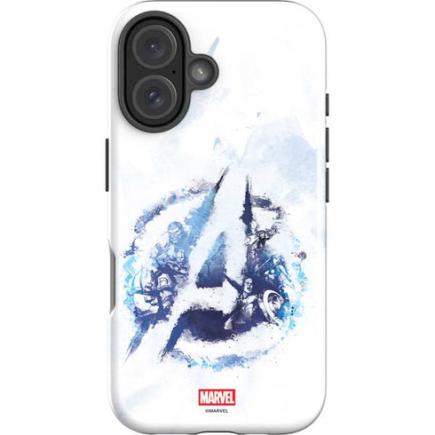 Marvel Avengers Blue Logo iPhone 17 Impact Case