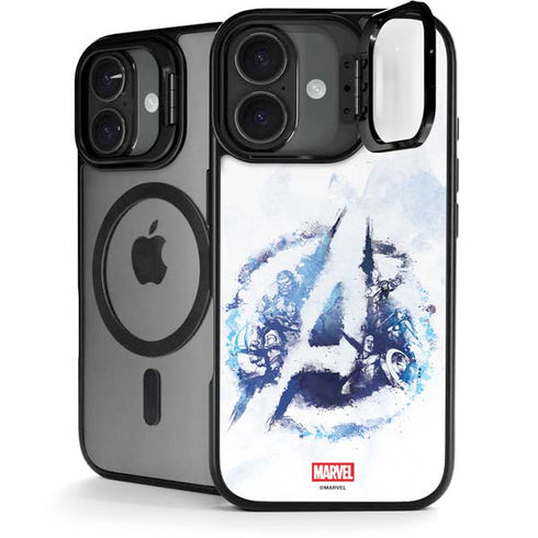 Marvel Avengers Blue Logo iPhone 17 Kickstand Case