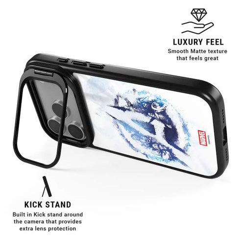 Marvel Avengers Blue Logo iPhone 17 Pro Kickstand Case