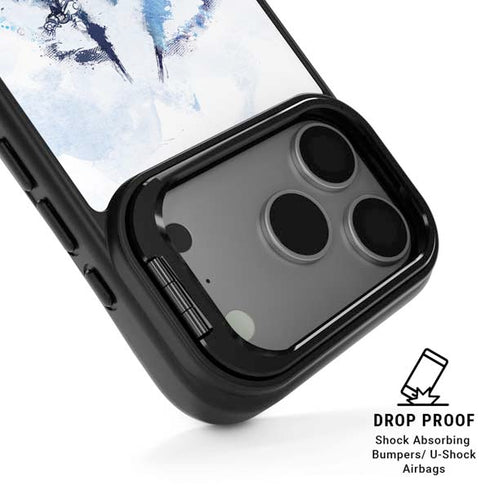 Marvel Avengers Blue Logo iPhone 17 Pro Kickstand Case