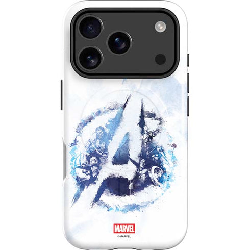 Marvel Avengers Blue Logo iPhone 17 Pro Magsafe Impact Case