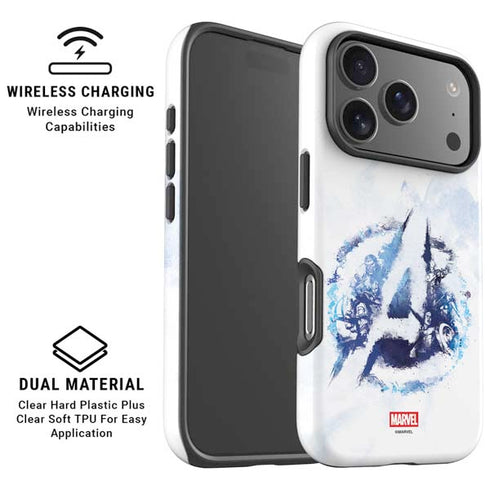 Marvel Avengers Blue Logo iPhone 17 Pro Magsafe Impact Case