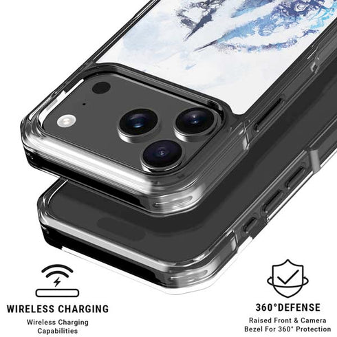 Marvel Avengers Blue Logo iPhone 18 Pro Clear Case