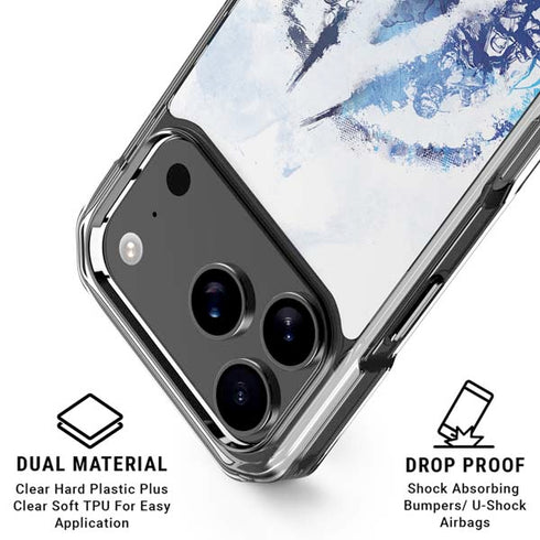 Marvel Avengers Blue Logo iPhone 18 Pro Clear Case