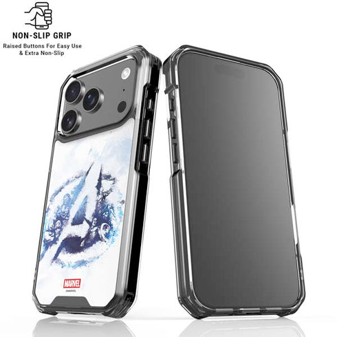 Marvel Avengers Blue Logo iPhone 18 Pro Clear Case