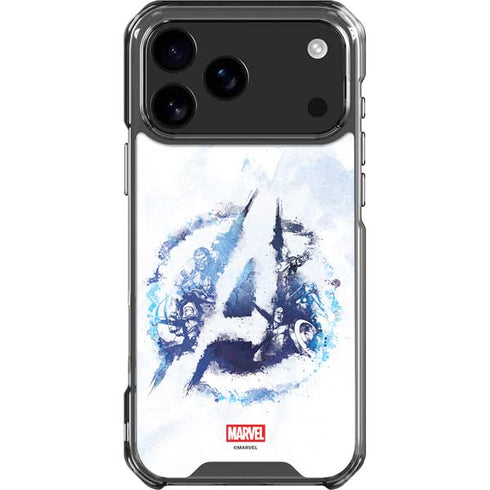 Marvel Avengers Blue Logo iPhone 18 Pro Max Clear Case