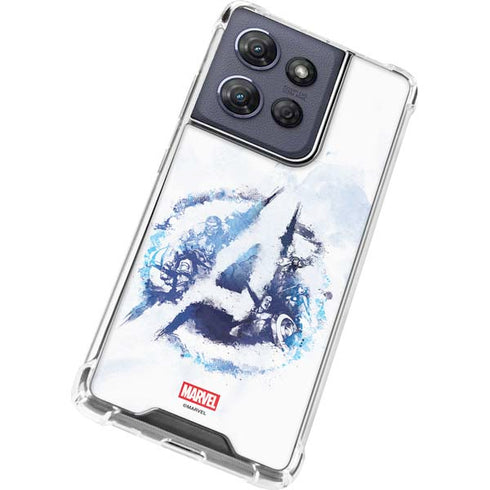 Marvel Avengers Blue Logo Moto G 5G (2025) Clear Case