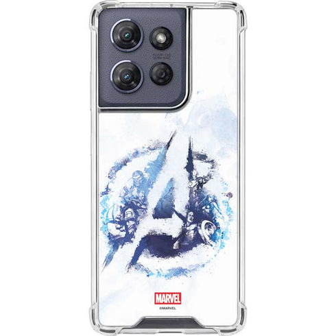 Marvel Avengers Blue Logo Moto G Stylus 5G (2025) Clear Case