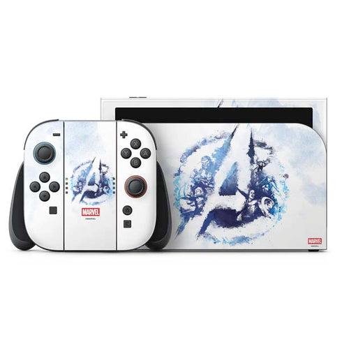 Marvel Avengers Blue Logo Nintendo Skins