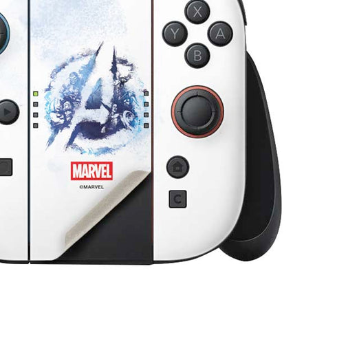 Marvel Avengers Blue Logo Nintendo Switch 2 (2025) Joy-Con Controller Skin