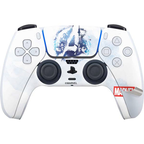 Marvel Avengers Blue Logo PS5 Pro Disk Bundle Skin