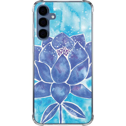 Blue Lotus by Cat Coq Galaxy A55 5G Clear Case