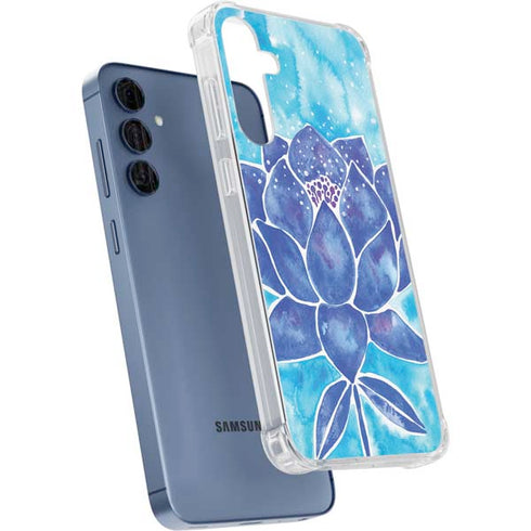 Blue Lotus by Cat Coq Galaxy A55 5G Clear Case