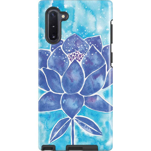 Blue Lotus by Cat Coq Galaxy Cases