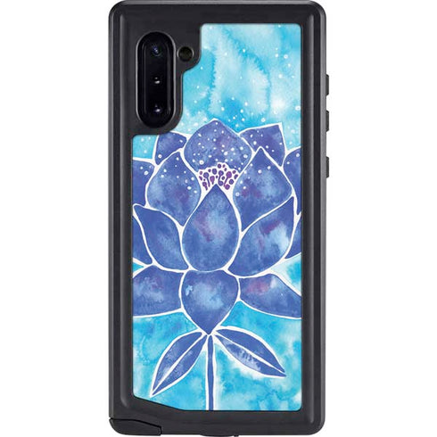 Blue Lotus by Cat Coq Galaxy Cases