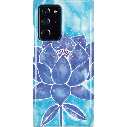 Blue Lotus by Cat Coq Galaxy Cases