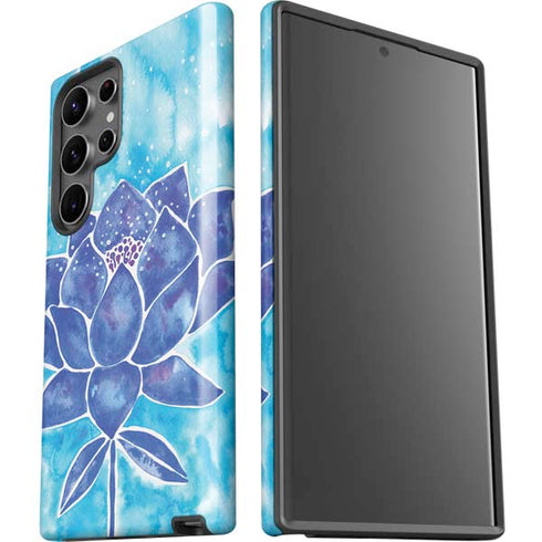 Blue Lotus by Cat Coq Galaxy S23 Ultra Pro Case