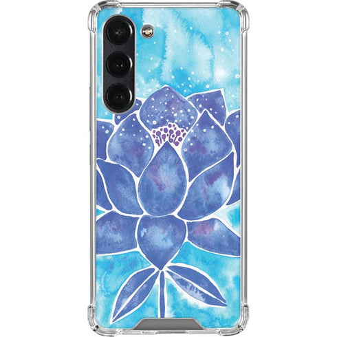 Blue Lotus by Cat Coq Galaxy S24 FE Clear Case