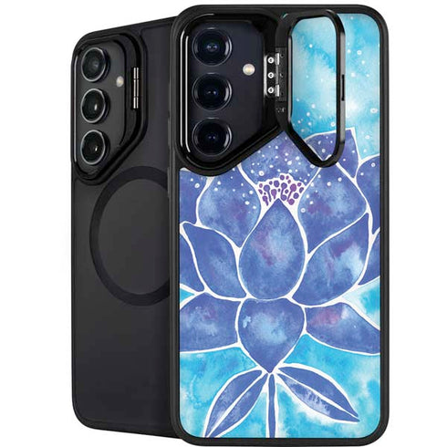 Blue Lotus by Cat Coq Galaxy S25 Kickstand Case