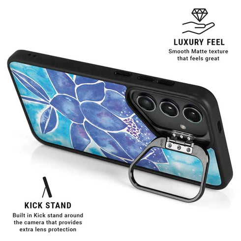 Blue Lotus by Cat Coq Galaxy S25 Kickstand Case