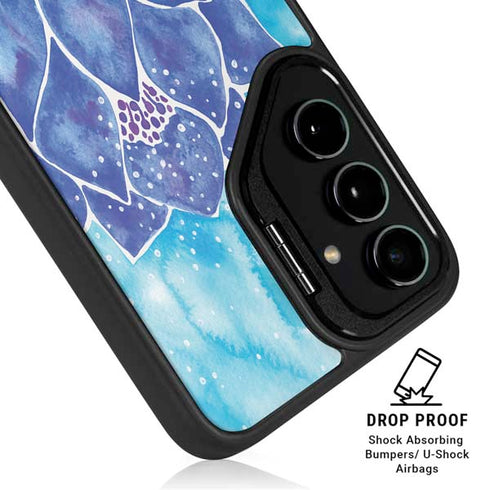 Blue Lotus by Cat Coq Galaxy S25 Kickstand Case