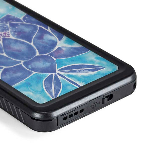 Blue Lotus by Cat Coq Galaxy S24 Plus Waterproof Case