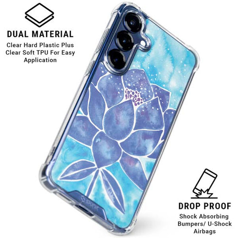 Blue Lotus by Cat Coq Galaxy S25 Plus Clear Case