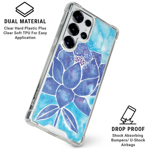 Blue Lotus by Cat Coq Galaxy S25 Ultra Clear Case