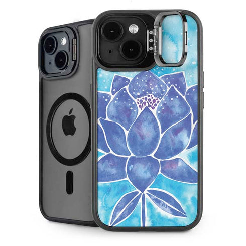 Blue Lotus by Cat Coq iPhone 13 Kickstand Case