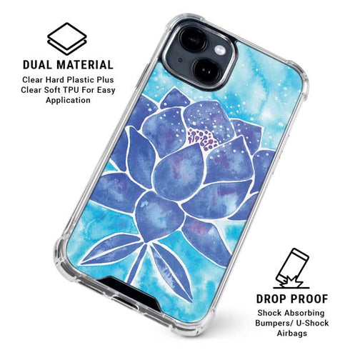 Blue Lotus by Cat Coq iPhone 15 Clear Case