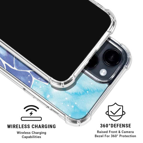 Blue Lotus by Cat Coq iPhone 15 Clear Case