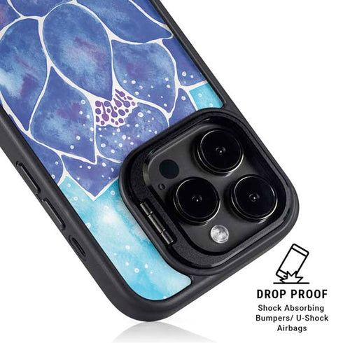 Blue Lotus by Cat Coq iPhone 15 Pro Kickstand Case