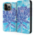 Blue Lotus by Cat Coq iPhone 15 Pro Max Folio Case