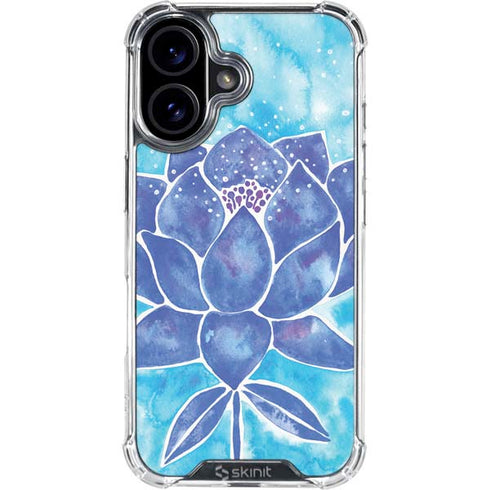Blue Lotus by Cat Coq iPhone 16 Clear Case