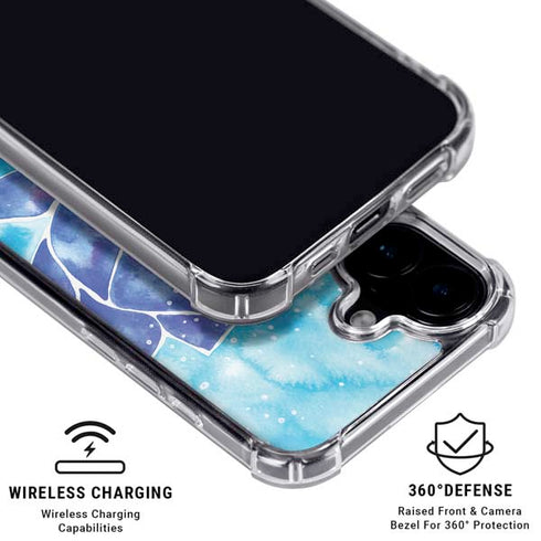 Blue Lotus by Cat Coq iPhone 16 Plus Clear Case