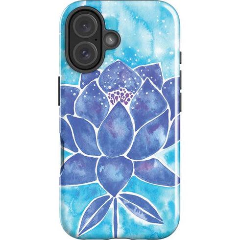 Blue Lotus by Cat Coq iPhone 16 Plus Impact Case