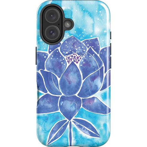 Blue Lotus by Cat Coq iPhone 16 Plus Magsafe Impact Case