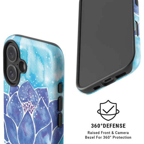 Blue Lotus by Cat Coq iPhone 16 Plus Magsafe Impact Case