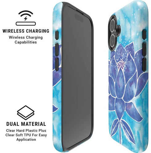 Blue Lotus by Cat Coq iPhone 16 Plus Magsafe Impact Case