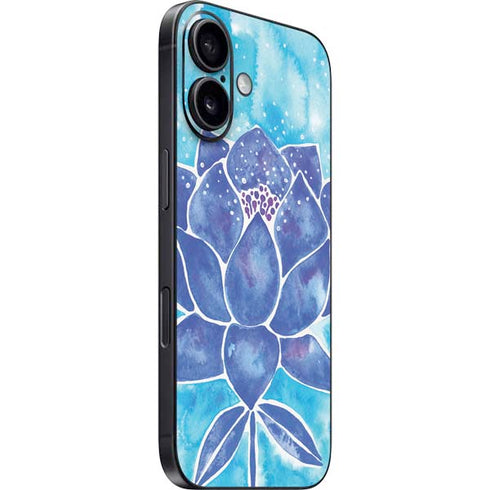 Blue Lotus by Cat Coq iPhone 16 Plus Skin