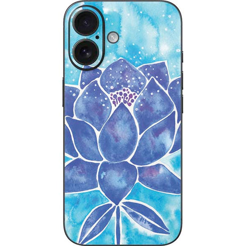 Blue Lotus by Cat Coq iPhone 16 Skin