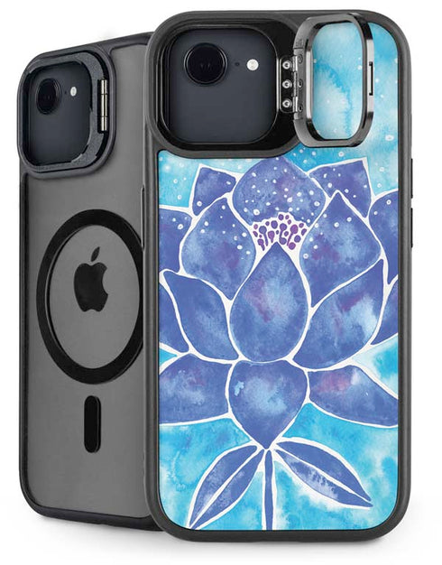 Blue Lotus by Cat Coq iPhone 16e Kickstand Case