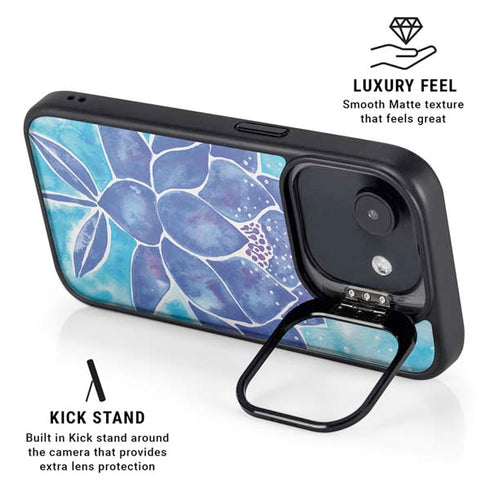 Blue Lotus by Cat Coq iPhone 16e Kickstand Case