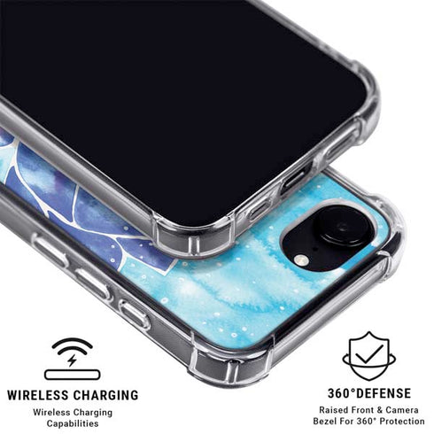 Blue Lotus by Cat Coq iPhone 16e Clear Case